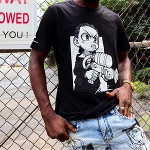 Dekryptic X The Boondocks Say Hello to My Little Friend t-shirt